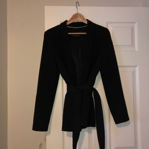 Banana Republic Tie-Front Blazer in Black